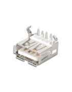  Ficha / Conector USB Horizontal Fêmea Tipo A