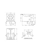 Ficha / Conector USB  B Horizontal