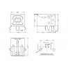 Ficha / Conector USB  B Horizontal
