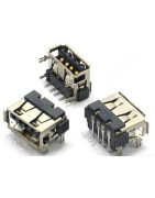  Ficha / Conector USB  10mm TOP Mount invertida