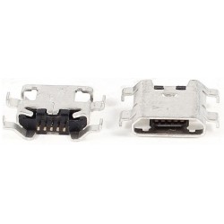 Ficha Mini USB 5 pinos 180º  tipo B Bend