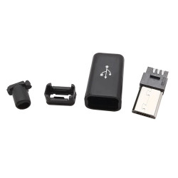 Ficha micro usb 5pin 8mm macho