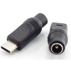 Type-C Macho para 5.5x2.1mm Fêmea