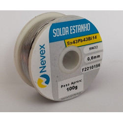 Solda Nevex 0.6mm Sn43 Pb43 Bi14 100gr