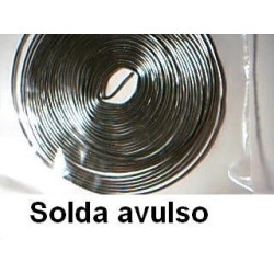 Solda baixa fusão. 0,60mm Sn43 Pb43 1 Metro