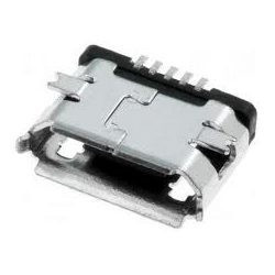 Ficha Mini USB 5 pinos 90º tipo B