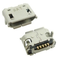 Ficha Mini USB 5 + 2 pinos 90º tipo B