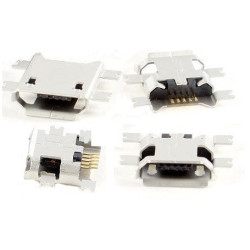 Ficha Mini USB 5 pinos 180º  tipo B
